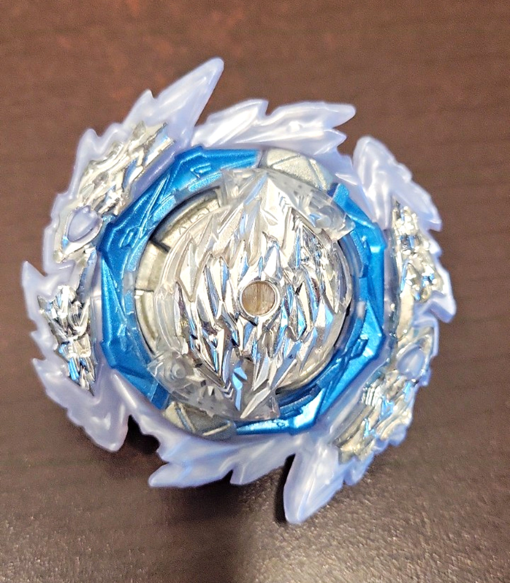 Beyblade Burst Style Battle Top White Blue Silver Yellow Driver 3 Pieces